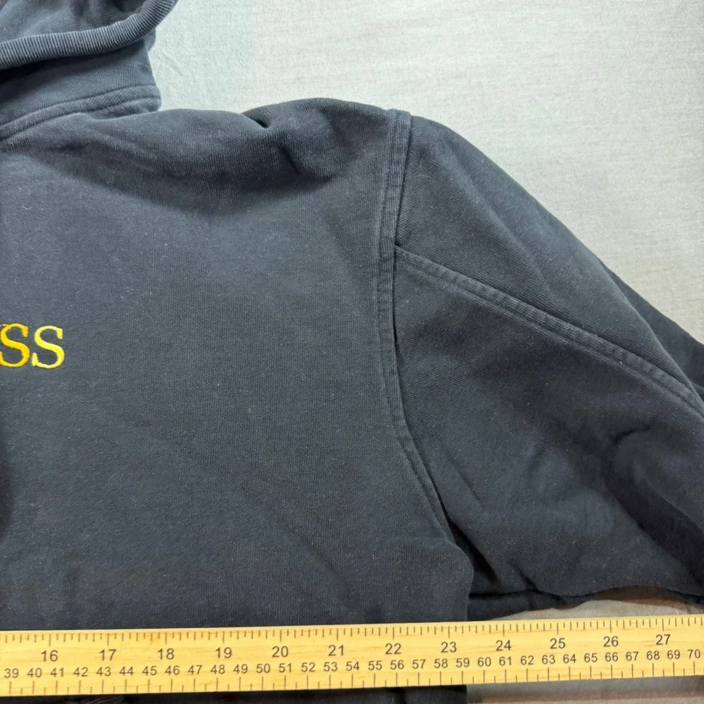 Levi Strauss & Co Hoodie Mens Medium Black Excellent Rainbow Embroidered Logo